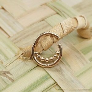 Ear Cuff Solid Gold Septum Clicker 14k Helix Piercing Jewelry Daith Ring Nose Hoop Cartilage Earring