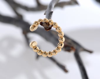 Ear Cuff Non Pierced 14K Solid Gold  Septum Ring  Ear Jacket  Helix Hoop Earring  Cartilage Earring  Conch earring