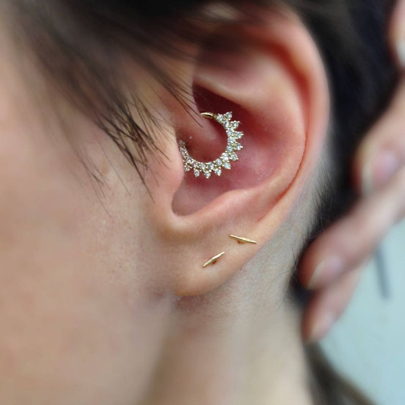 Septum Clicker Double Septum Ring Clicker 14k Septum Etsy