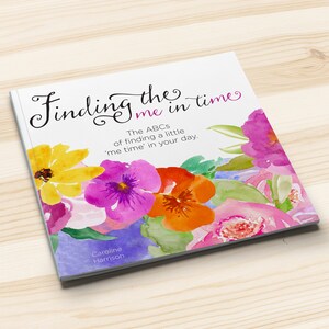 Inspirational book of quotes, quote book, beautiful gifts for her, Empty Nest Gift, self care gift, gift for mom, watercolor flowers art