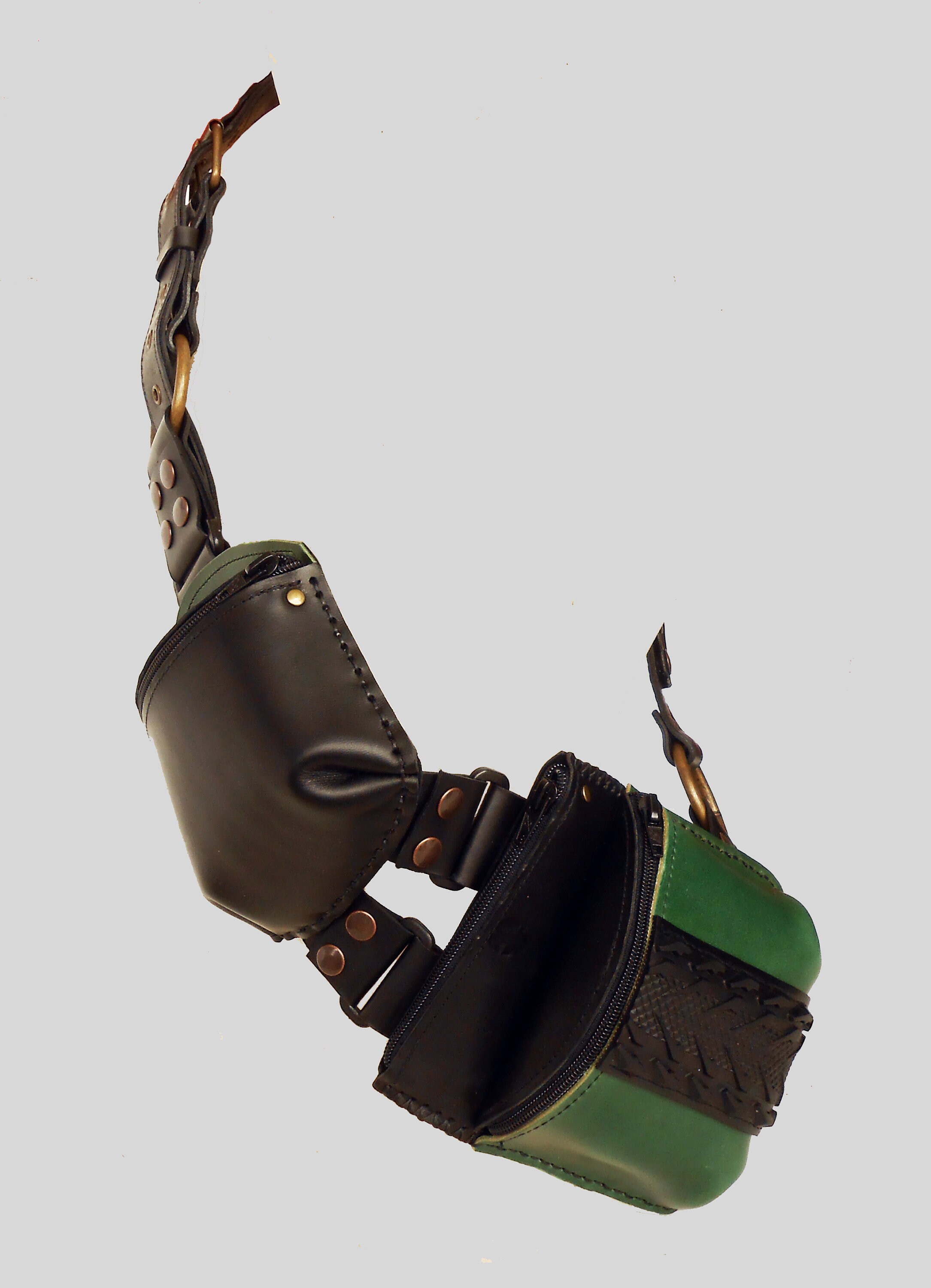 Detachable shoulder bag and shoulder strap in black and red or Etsy