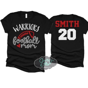 Glitter Senior Football Shirt | Football Mom T-Shirt | Football Shirts | Cute Football Mom Shirts | Bella Canvas T-shirt | Customize colors