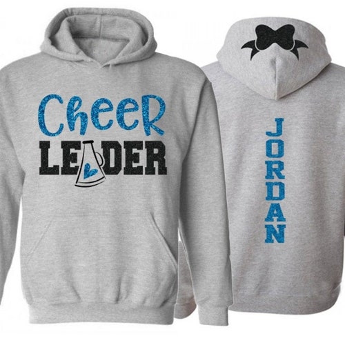 Cheer Hoodie Glitter Cheer Hoodie Youth or Adult Cheer Etsy