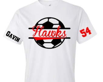 Soccer Shirt | Soccer Player Shirt | Custom Soccer Gifts | Personalized Soccer Jersey |Soccer Team Shirt | School Spirit Shirt | Soccer Tees