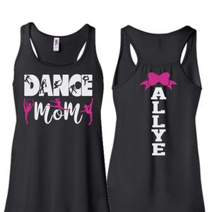 Glitter Dance Mom Bella Canvas Tank Top |  Dance Mom Tank | Dance Shirt | Gift For Her | Dancer Gift | Youth or Adult