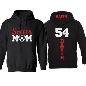 Glitter Soccer Mom Hoodie | Soccer Hoodie | Customize with your Team & Colors