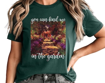 Plant Lover T-Shirt, Cottagecore Gardener Tee, Bella Canvas Shirts For Gardening Moms, Plant Lover Gift Shirt