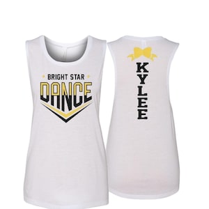 Glitter Dance Mom Tank Top | Customized Dance Muscle Tank Tops | Gift for Dance Mom Muscle Tank |