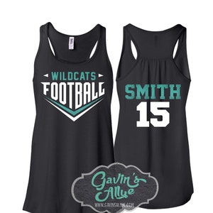 Glitter  Football Tank Top | Football Tanks | Bella Canvas Tank | Racerback Tank