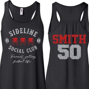 Glitter  Football Tank Top | Football Tanks | Bella Canvas Tank | Racerback Tank