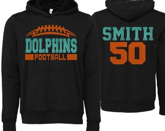 Football Hoodie | Bella Canvas Sponge Fleece Football Hoodies | Football Spiritwear Hoodies | Football | Customize Colors