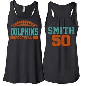 Glitter Football Tank Top, Football Gift, Football Mom Tee, Customized Football, Gift for her, Football Mama Bella Canvas Racerback Tank