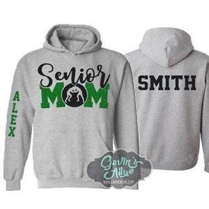 Glitter Senior Wrestling Hoodie | Wrestling Bling | Mom Wrestling Hoodie Glitter | Wrestling Hoodie | Customize  Colors