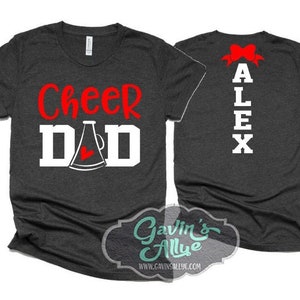 Cheer Dad Shirt | Short Sleeve T-shirt | Cheer Shirt | Cheer Spirit Wear | Short Sleeve Tshirt | Customize colors