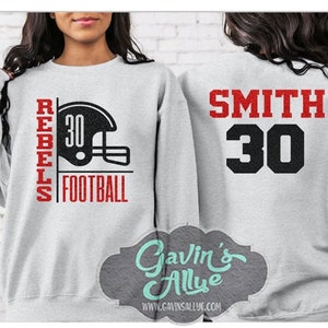 Glitter Football Crewneck Sweatshirt |  Football Spirit Wear | Classy Until Kickoff | Crewneck Sweatshirt | Football Spirit Wear