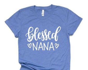 Blessed Grandma Shirt | Personalized Grandma Shirt | Grandma Shirt with Grandkids Names | Grandma Shirts | Grandma Gift