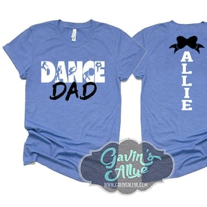 Camiseta de baile / Camiseta de papá bailarín / Camiseta de manga corta / Personaliza tu equipo y colores