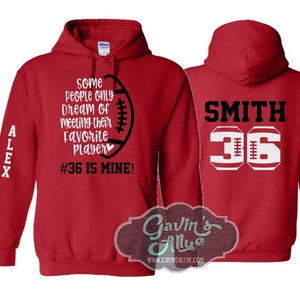 Glitter Football Mama Hoodie | Football Hoodie | Football Mom | Customize with your Team & Colors | Adult or Youth Sizes