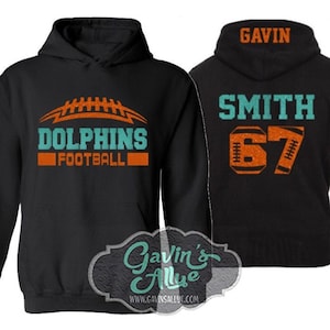 Glitter Football Hoodie | Football Bling |  Customize Team & Colors | Football Spirit Wear | Adult or Youth Sizes