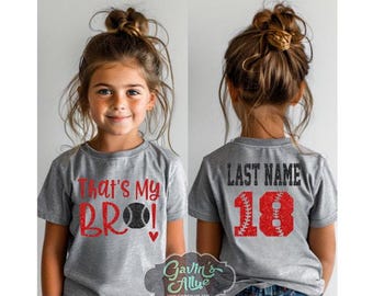 Glitter Baseball Sister | Baseball Shirt | Baseball Shirts | Custom Baseball Mom Shirts | Customize Colors