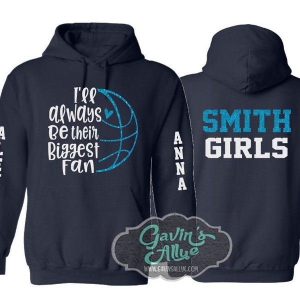 Glitter Basketball Hoodie | Basketball  Mom Hoodie | Basketball  Hoodie | Customize with your Colors