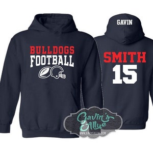 Football Hoodie | Customize Team & Colors | Football Spirit Wear | Custom Football Hoodie | Adult or Youth Sizes