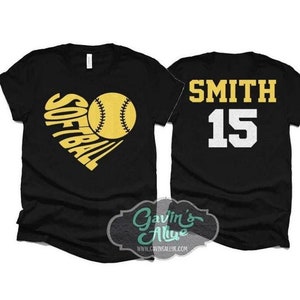 Glitter Softball Shirt | Softball Tee | Softball Shirts | Custom Softball Mom Shirts | Customize Colors