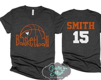 Glitzer Basketball Shirt | Basketball Tshirts | Basketball Mom Shirts | Basketball Bling| Bella Leinwand Tshirt