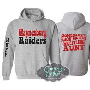 Glitter Wrestling Hoodie |  Wrestling Aunt Hoodie Glitter | Wrestling Hoodie | Customize Colors