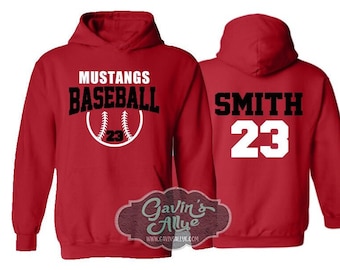 Baseball Hoodies | Baseball Shirts | Baseball Hoodie | Customize with your Team & Colors | Adult or Youth Sizes