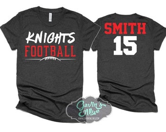 Football Shirts | Football Shirt |  Football Spirit Wear | Custom Football Shirt | Customize  team & colors | Youth or Adult