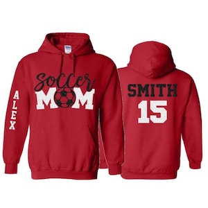 Glitter Soccer Mom Hoodie | Soccer Hoodie | Customize with your Team & Colors