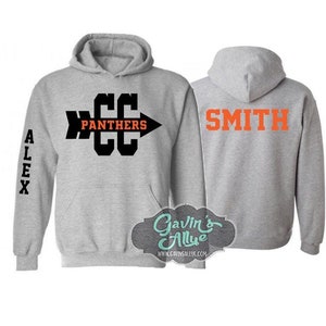 Moletom com capuz para pista de cross country | Cross Country | Moletom com capuz para pista e campo | Personalize com suas cores