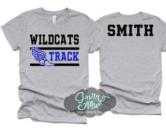Track & Field Shirt | Track Shirts | Short Sleeve Shirt | Customize Colors