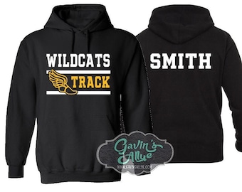 Track Hoodie | Cross Country |  Track & Field Hoodie | Customize with your Colors