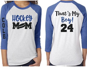 Glitter Hockey Mom shirt Baseball Shirt|Customize with your Team & Colors