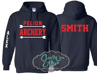 Archery Hoodie | Archery Mom Pull Over | Archery Gift | Gift for mom | Gift for her | Customize Colors