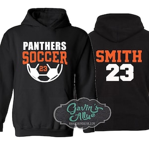 Soccer Hoodie | Customize with your Team & Colors | Adult or Youth Sizes
