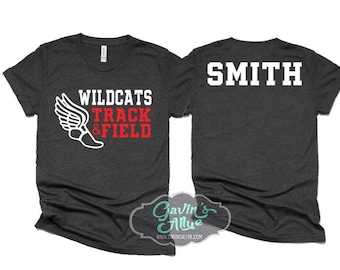 Spersonalizowana koszulka lekkoatletyczna | Koszulki dla mamy lekkoatletki | Koszulki dla taty lekkoatletki | Prezent dla niego | Prezent dla niej | Spersonalizowana koszulka lekkoatletyczna