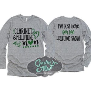 Glitter Band Mom Shirt | Band Mom Shirt | Band Long Sleeve Shirts | Band Dad Long Sleeve Shirts | Customize Team & Colors