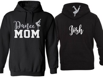 Glitter Dance Mom Hoodie | Dance Hoodie | Customize with your Team & Colors