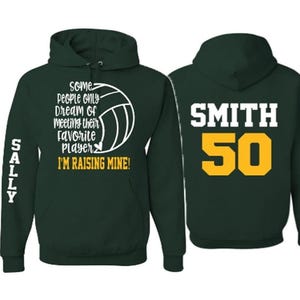 Glitter Volleyball Hoodie |  Volleyball Shirt | Custom Volleyball Hoodie |Volleyball Gift | Customize colors | Youth or Adult