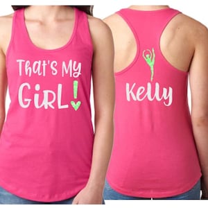 Glitter Custom Dance Mom Tank Top | Dance Gift | Dance Shirt | Personalized Dance Mom | Racerback tank | Dance Spirit Wear | Customize
