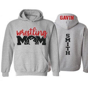 Glitter Wrestling Hoodie | Wrestling Bling | Mom Wrestling Hoodie Glitter | Wrestling Hoodie | Customize  Colors