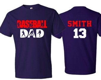 mom and dad baseball shirts