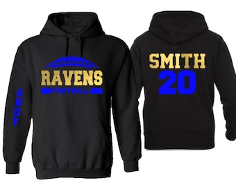personalised football hoodies
