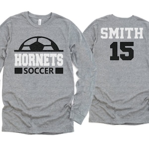Soccer Shirt | Soccer Long Sleeve Shirt | Customize  team & colors | Adult or Youth