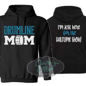 Glitter Drumline Mom Hoodie | Band Hoodie | Customize with your Team & Colors