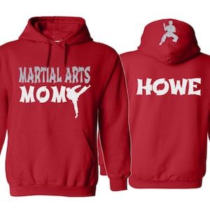 Glitter Martial Arts Mom Hoodie | Martial Arts Hoodies | Karate Hoodies | Customize | Martial Arts Mom Hoodie