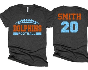 Glitter Football Shirt | Football Spirit Wear | Custom Football T-Shirt | Bella Canvas T Shirt  | Football Bling | Customize Team & Colors